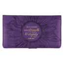 Strength and Dignity Purple Faux Leather