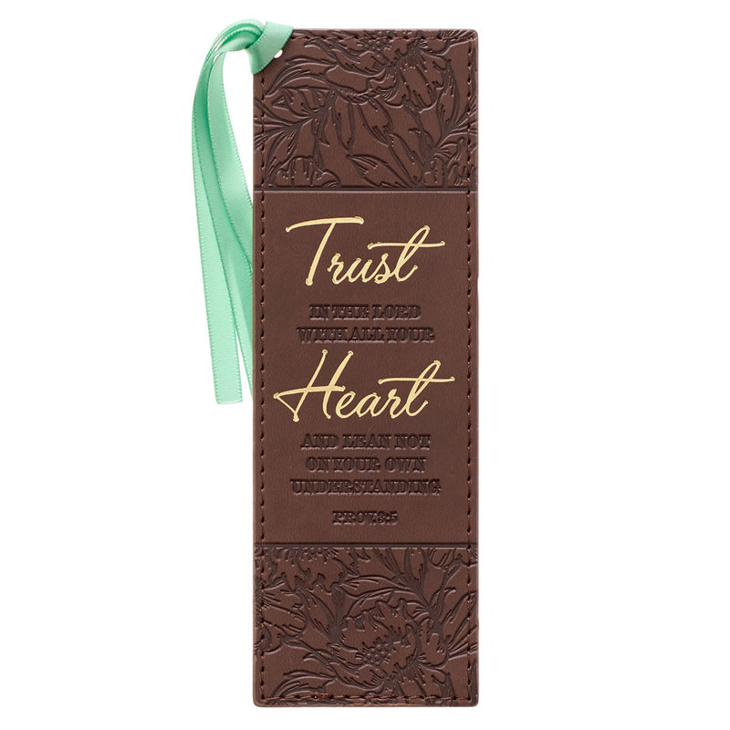 Trust With All Your Heart Brown Floral 