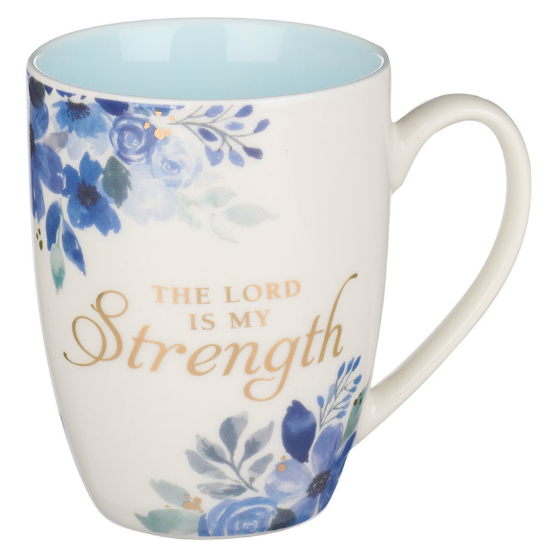 The Lord is My Strength Blue -Psalm 28:7