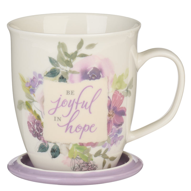 Be Joyful in Hope Lilac  - Rom 12:12