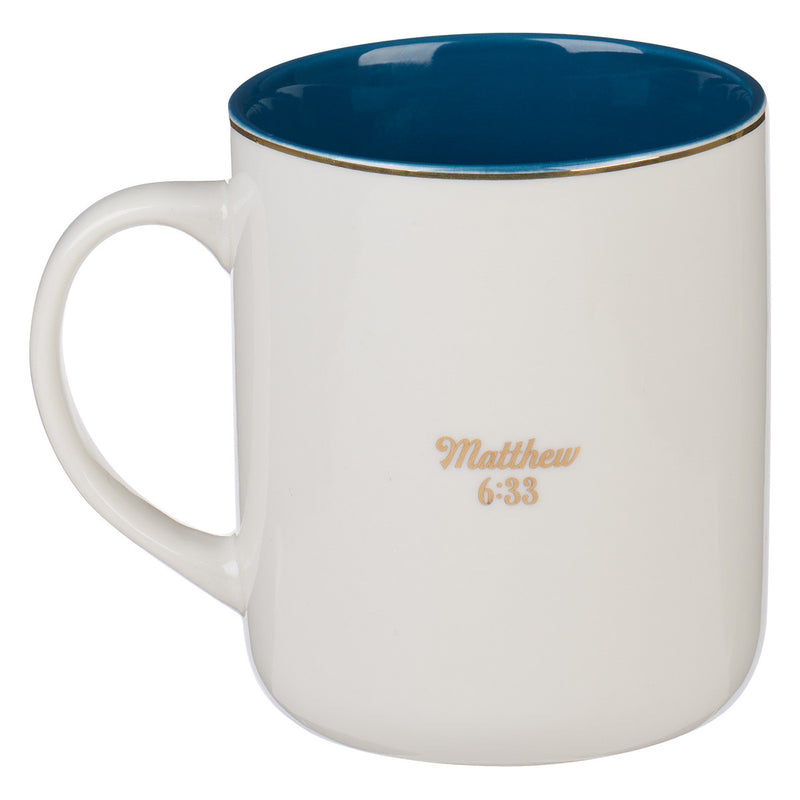 The Kingdom of God Blue Ceramic Coffee M