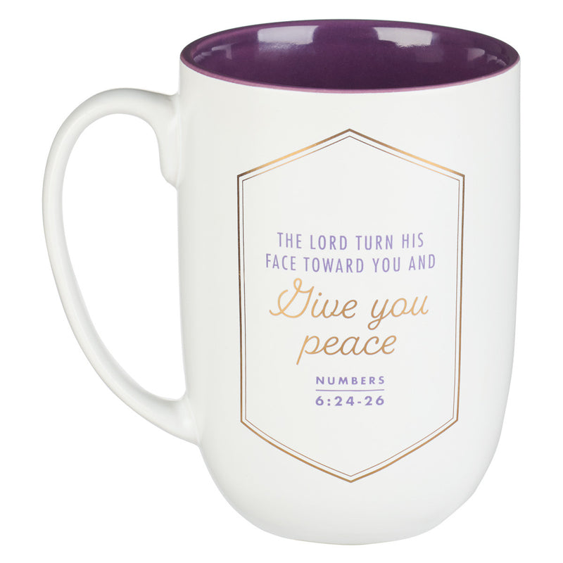 Bless You and Keep You Purple Ceramic Co