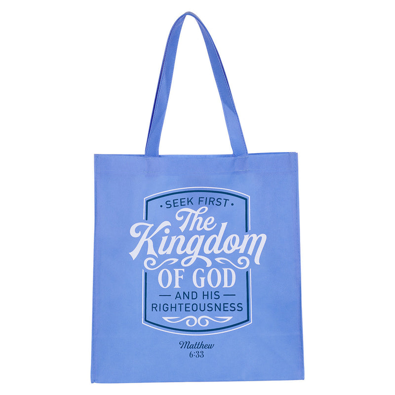 The Kingdom of God Blue Shopping Tote Ba
