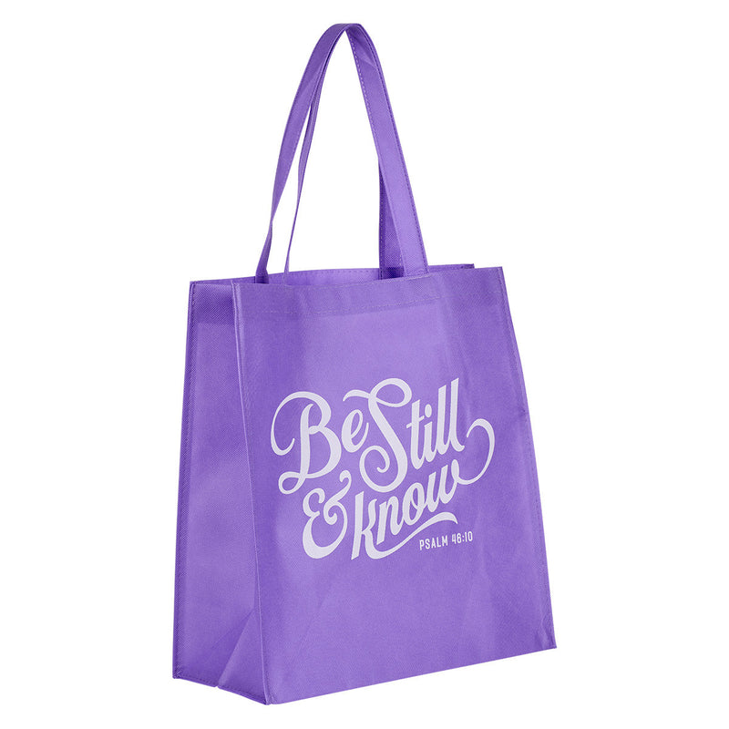 Be Still Lavender Shopping Tote Bag - Ps