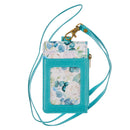 Be Still and Know Floral Teal Faux Leath