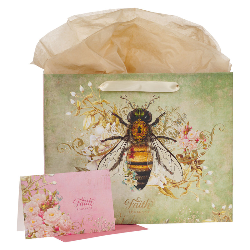 Faith Bee Green with Card Set - Rom 5:1