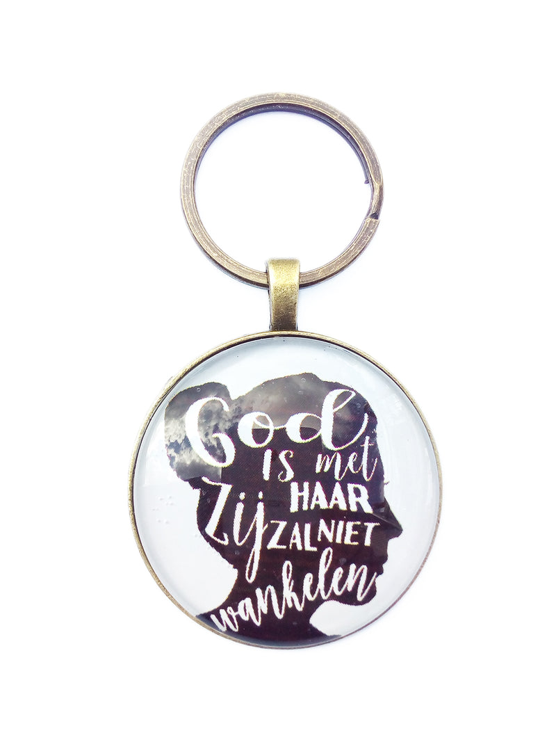 God is met haar silhouette