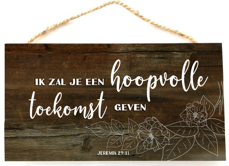 Ik zal je een hoopvolle toekomst Jer29:1