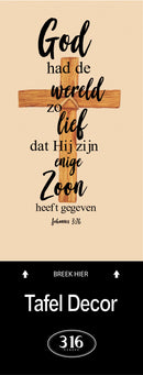 Want God had de wereld zo lief