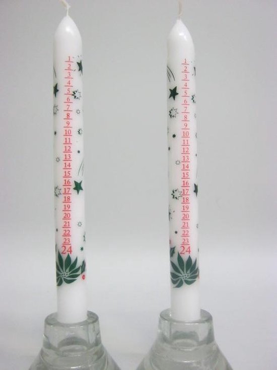 Advent candle with numbers - 23 x 2,3 cm