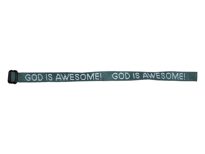 God is Awesome - Forest green