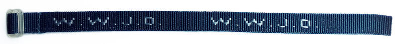 WWJD - Dark blue, light blue lettering