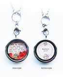 Zwevend medaillon Heb de Heer lief