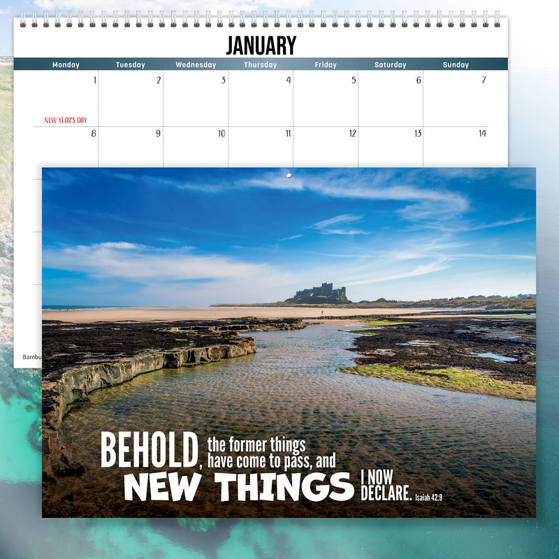 Inspirational Coastal Calendar 2024