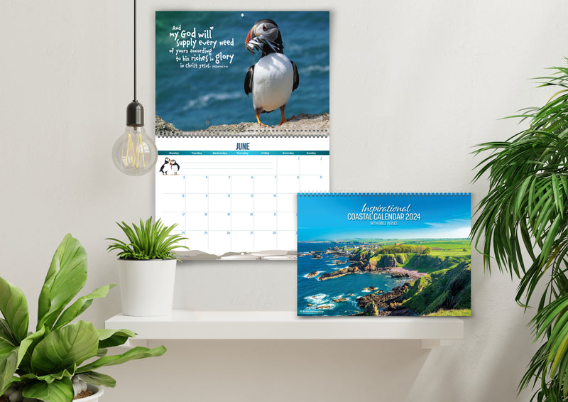 Inspirational Coastal Calendar 2024