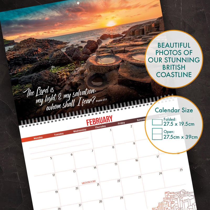 Inspirational Coastal Calendar 2024