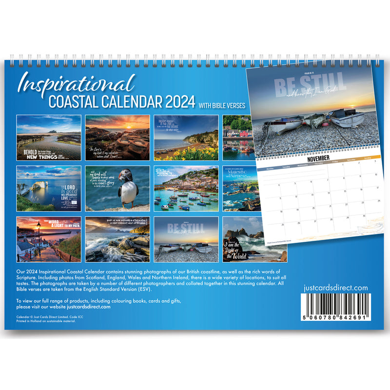 Inspirational Coastal Calendar 2024