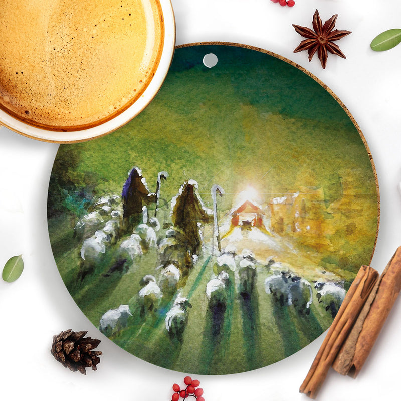 Shepherds Ceramic Christmas Decoration