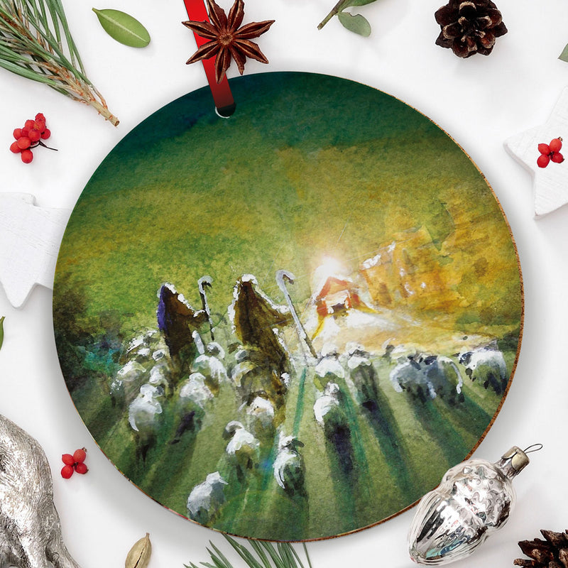 Shepherds Ceramic Christmas Decoration