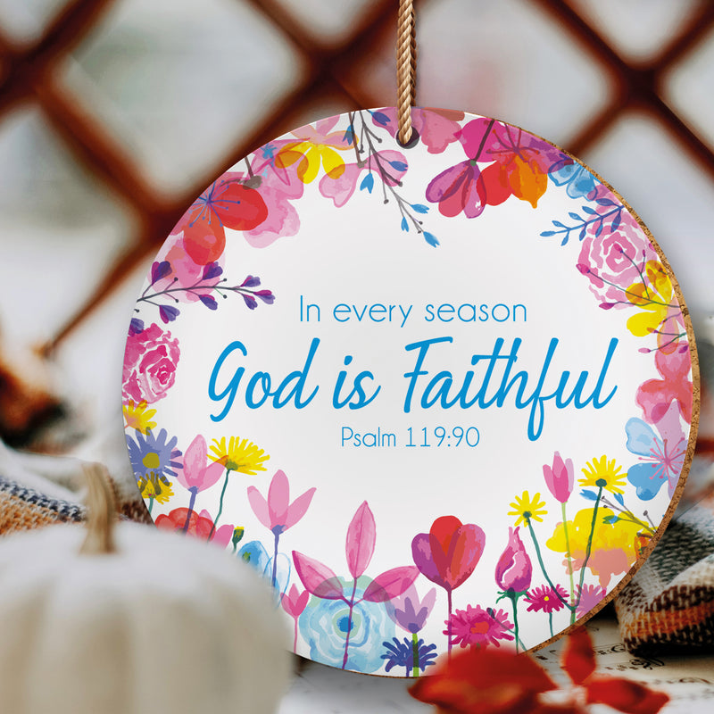 God is trouw keramische hangende decoratie
