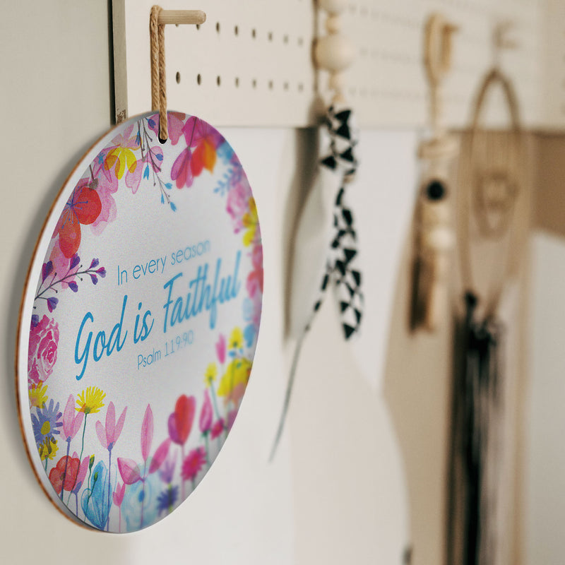 God is trouw keramische hangende decoratie