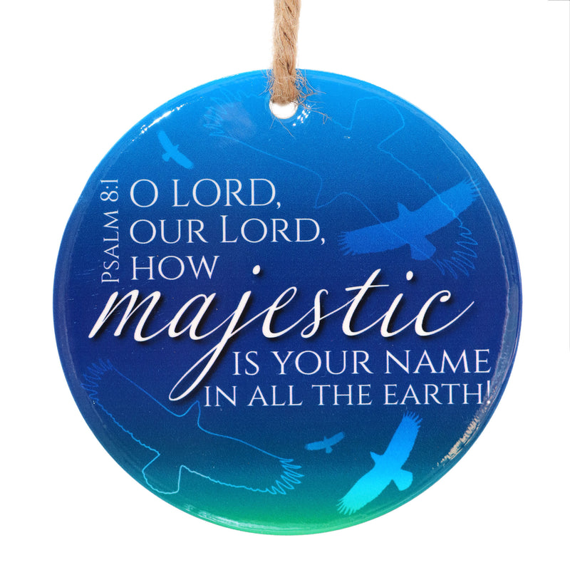 Majestic ceramic hanging decoration