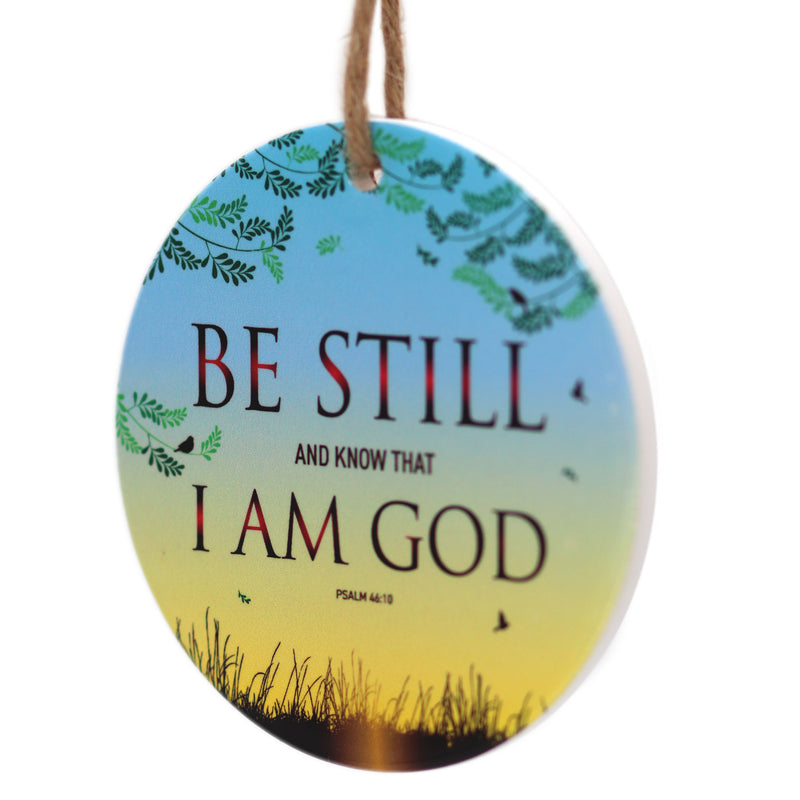 Be still ceramic hanging decoration