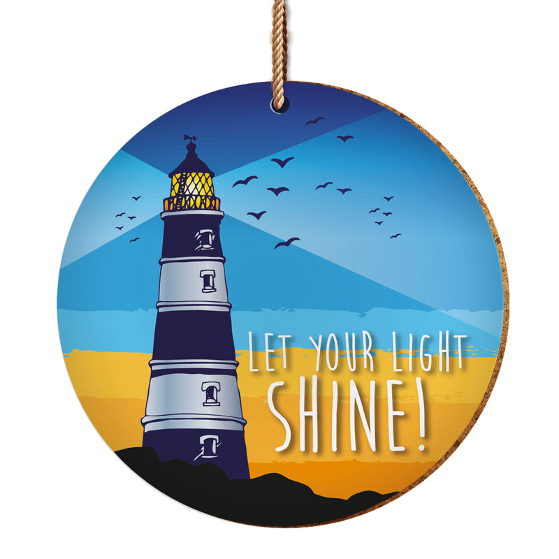 Let your light shine hanging decoration