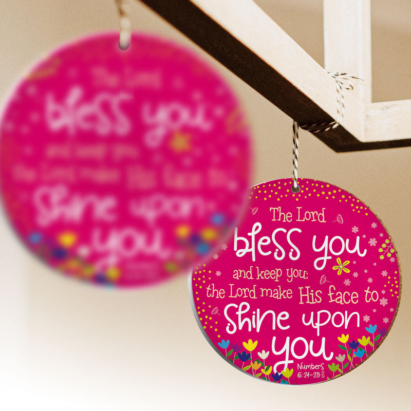 Bless you (pink) hanging decor