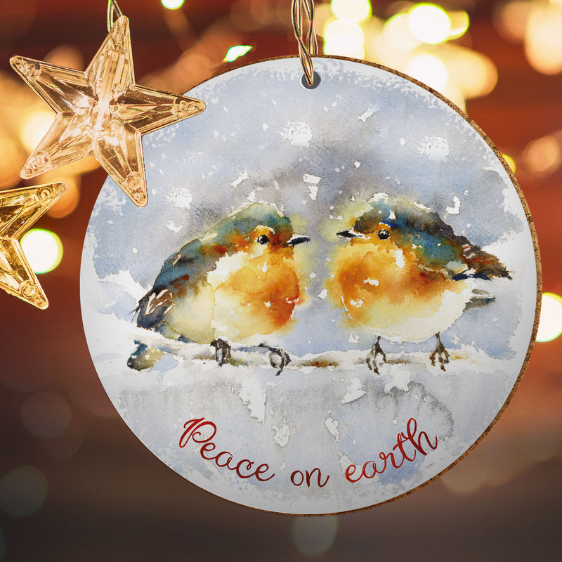 Robins ceramic decoration