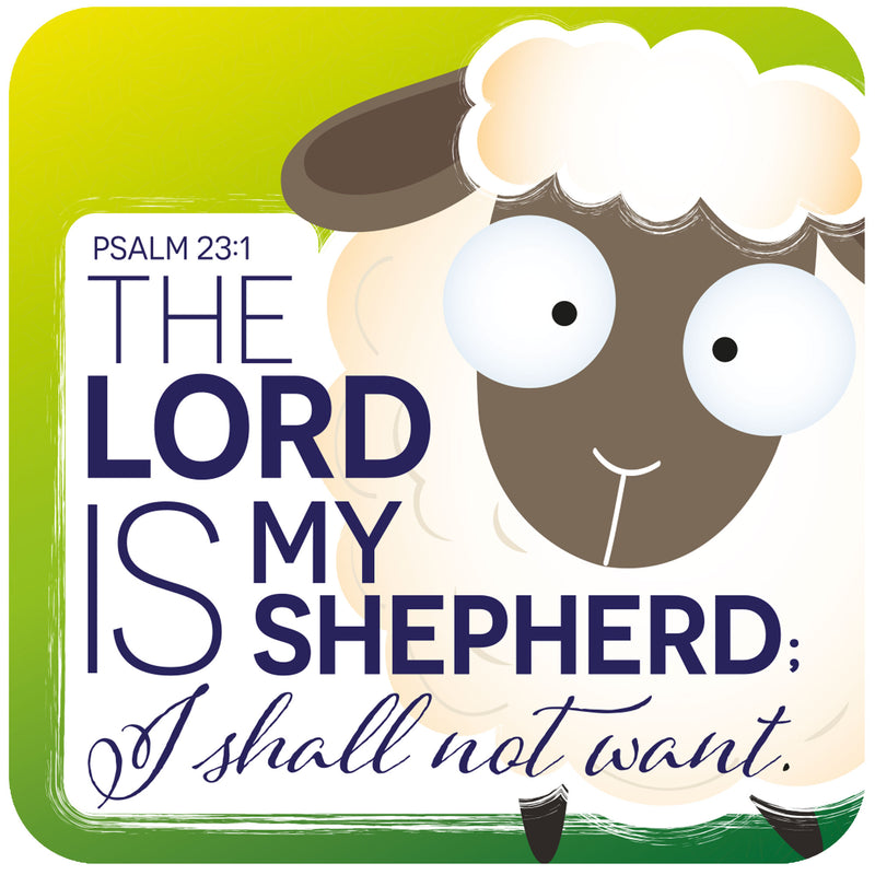 The Lord is my Shepherd coaster