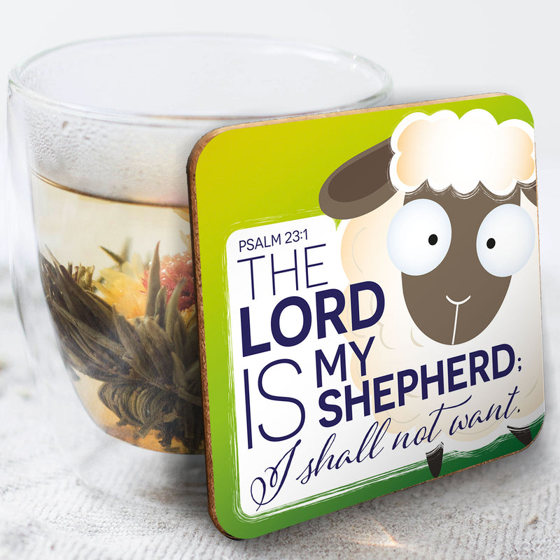 The Lord is my Shepherd coaster