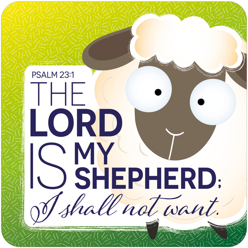 The Lord is my Shepherd coaster
