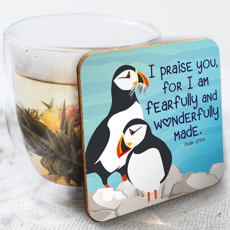 Fearfully and wonderfully made coaster