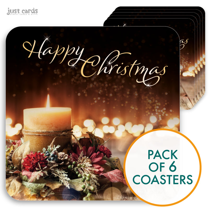 Christmas candle coaster