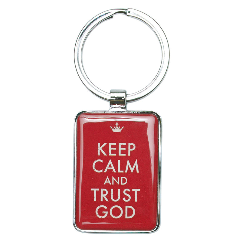 Keep calm and trust God - Red