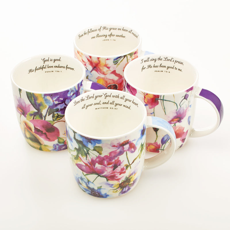 Seeds of Love - set of 4 mugs