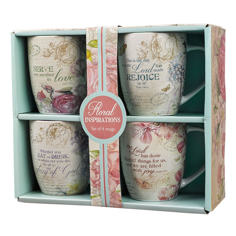Floral Inspirations - Set of 4 mugs