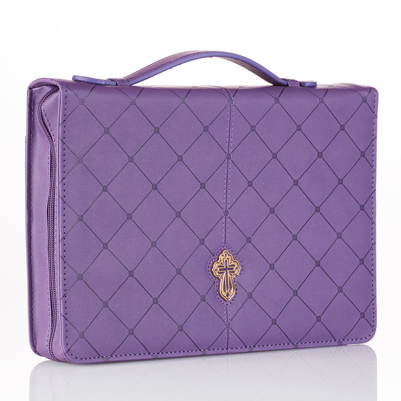 Cross - Purple - Large - LuxLeather