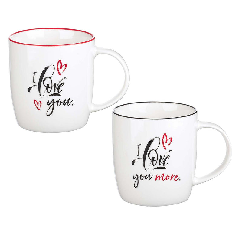 I love you more - Set of 2 mugs