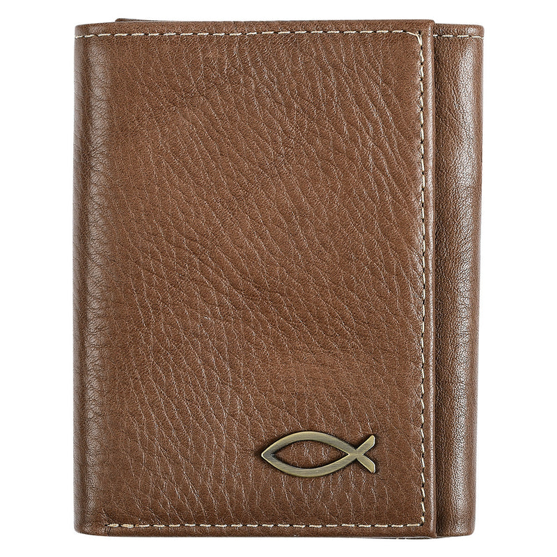 Ichthus Fish Brown Trifold