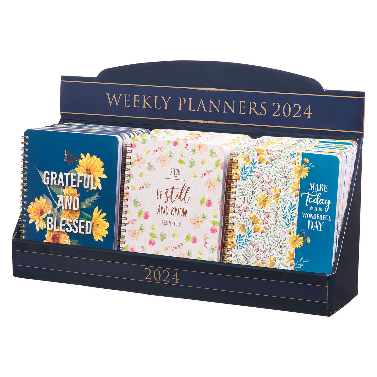 Planner Merchandiser 2024 Pre-packed Wirebound Weekly Planner 6006937159259