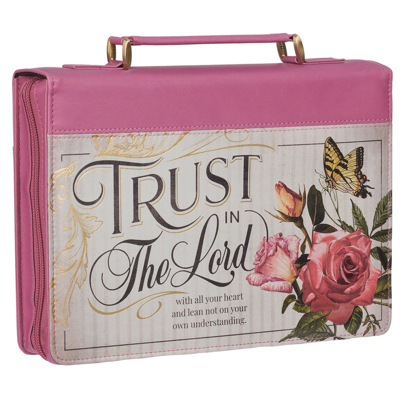 Trust in the LORD Floral Begonia Pink -