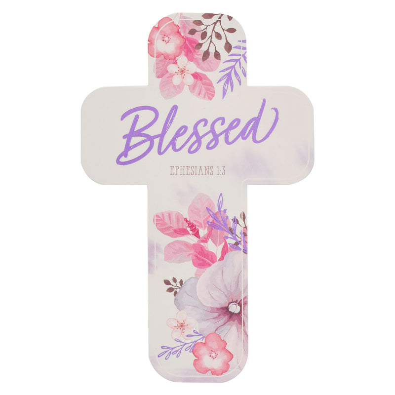 Blessed Purple Floral - Ephesians 1:3