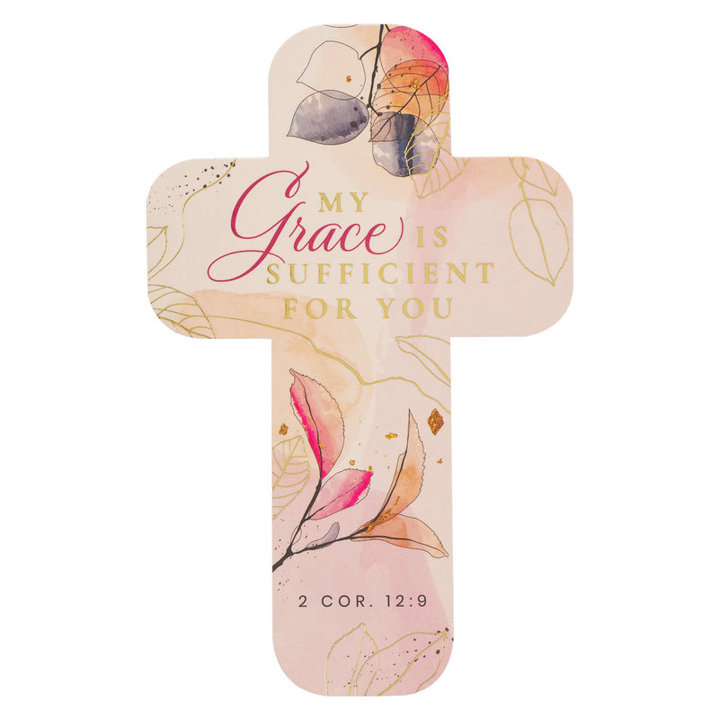 My Grace is Sufficient Peach Floral