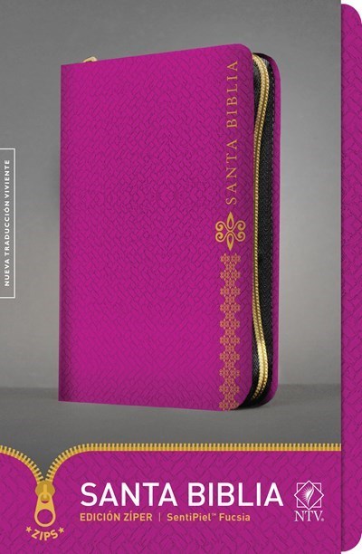 Span-NTV Bible (Santa Biblia Edicion Ziper)-Fuchsia Leatherlike W/Zipper