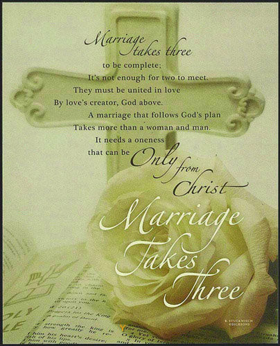 Marriage takes three