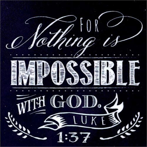 For nothing is impossible - Chalk