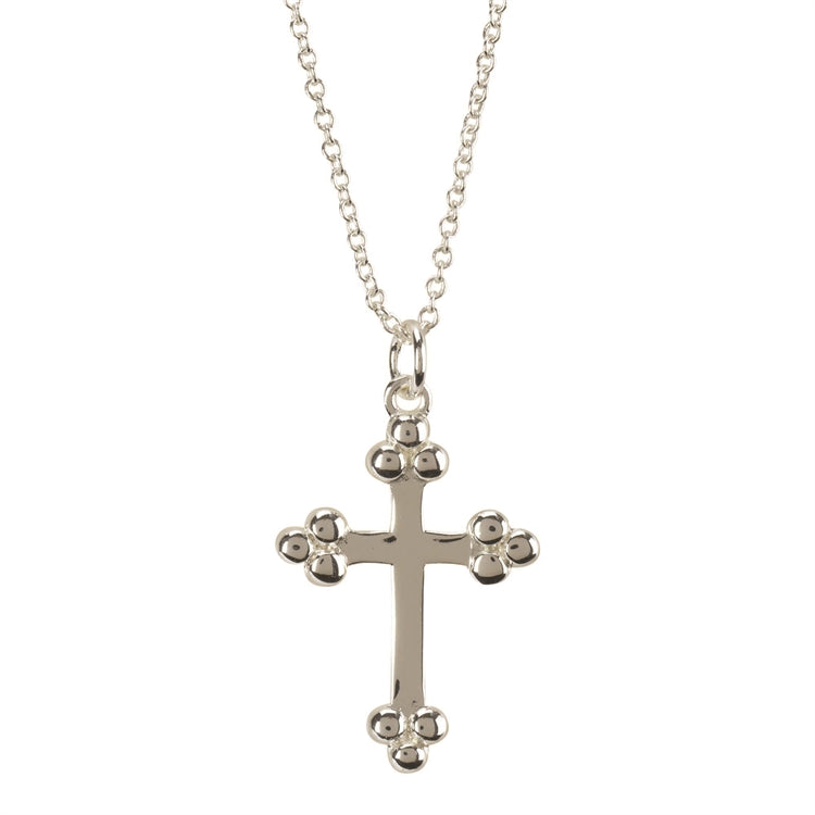 Budded cross - pendant 10 x 22 mm