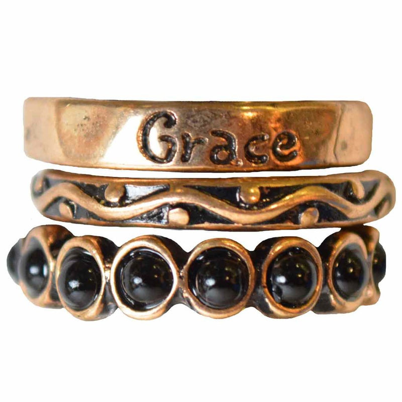 Grace - Set of 3 rings - Size 7